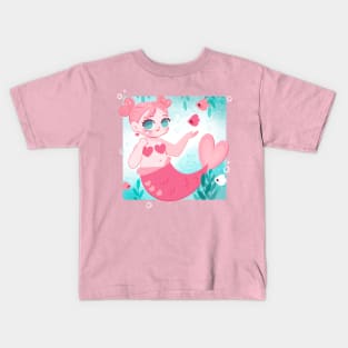 Heart Mermaid Kids T-Shirt